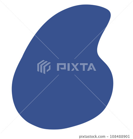 Dark Blue Abstract Shape illustration Abstract Element 108488901