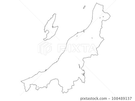 空白地圖新潟縣 108489137