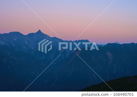 Northern Alps seen from Mt. Chogatake Northern Alps seen from Mt. Chogatake 108490701