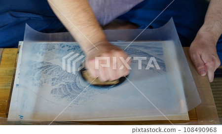 浮世繪製作之前的印刷過程 108490968