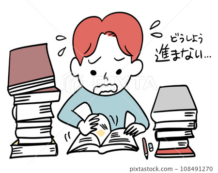 I have a lot of studying to do, but I can't make any progress. 108491270