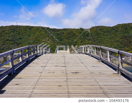 春天藍天的錦帶橋(山口縣岩國市) 春天藍天的錦帶橋(山口縣岩國市) 108493176