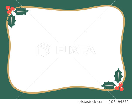 Holly frame green Holly frame green 108494285