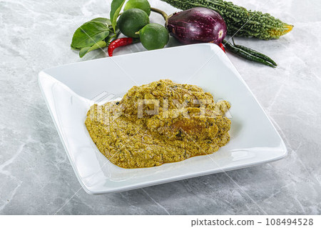 Indian cuisine - pork masala sauce Indian cuisine - pork masala sauce 108494528