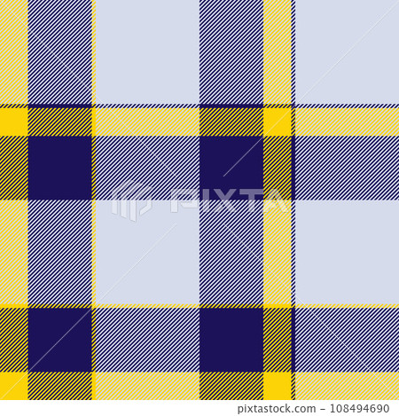 Plaid background fabric of check pattern textile with a vector seamless texture tartan. Plaid background fabric of check pattern textile with a vector seamless texture tartan. 108494690
