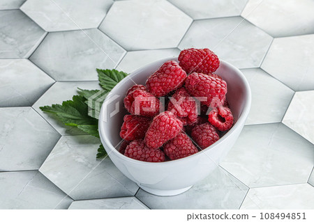 Rope sweet juicy raspberry heap Rope sweet juicy raspberry heap 108494851