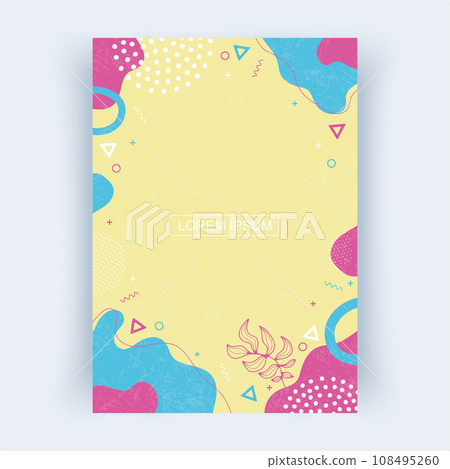 Cover layouts A4 format, vertical orientation. Cover with abstract shapes. Cover layouts A4 format, vertical orientation. Cover with abstract shapes. 108495260