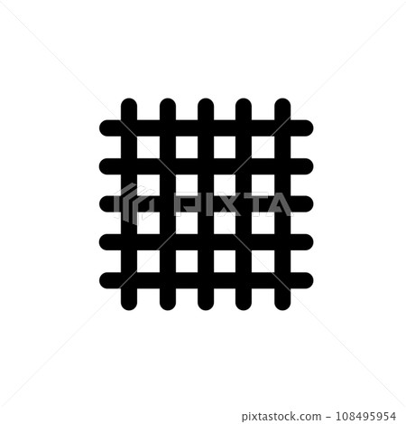 Icons related to textile industry. Fabric feather. Editable stroke. Vector 108495954