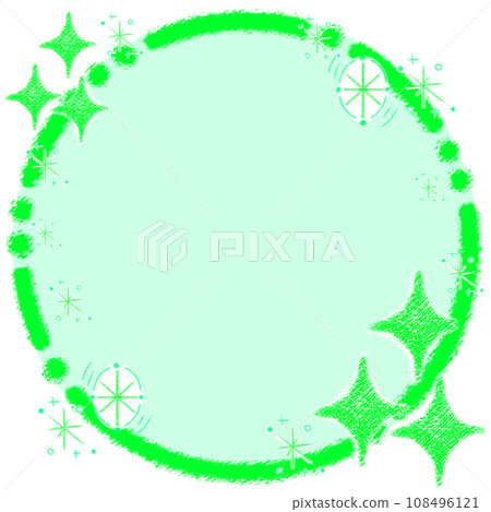 Glitter and crayon frame [1:1] 108496121