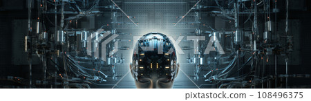 Futuristic AI image illustration AI image 108496375