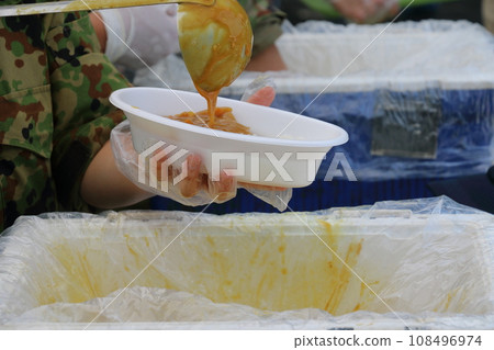 Self-Defense Force cooking training curry rice 108496974