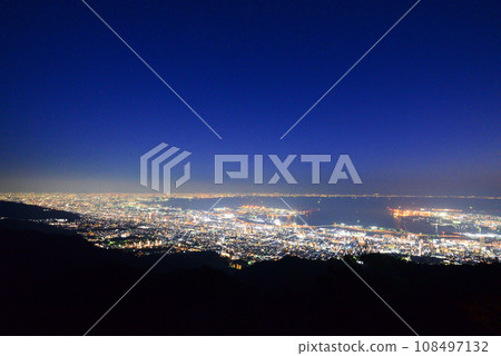 Night view of Mt. Maya from Kikuseidai (Kobe City, Hyogo Prefecture) 108497132