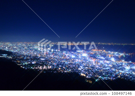 Night view of Mt. Maya from Kikuseidai (Kobe City, Hyogo Prefecture) 108497146