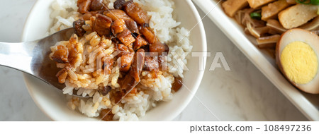 紅燒豬肉飯台式肉so蒲燒飯風扇 108497236
