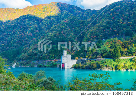 Kurobe City, Toyama Prefecture, Shinyanagawara Power Plant and Yanagibashi Station Kurobe City, Toyama Prefecture, Shinyanagawara Power Plant and Yanagibashi Station 108497318