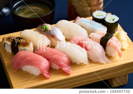 Assorted handful sushi 108497730
