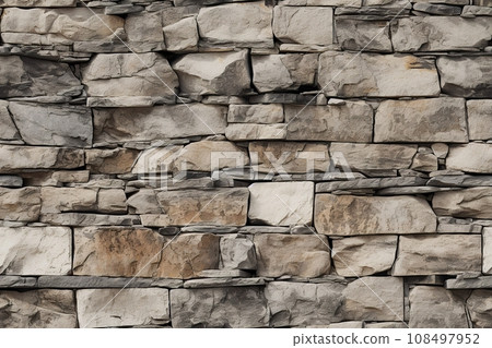 Limestone Wall Seamless Texture Typical Green Stone Wall Texture.