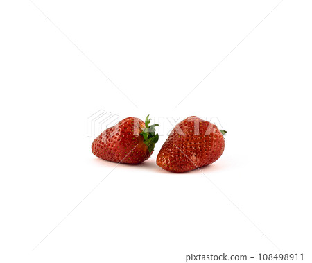 fresh stawberry isolated on white back ground fresh stawberry isolated on white back ground 108498911