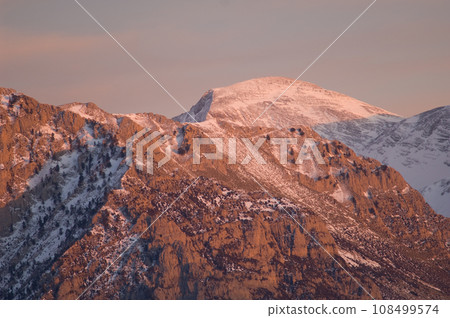 Mountains of the Ordesa and Monte Perdido National Park. Mountains of the Ordesa and Monte Perdido National Park. 108499574