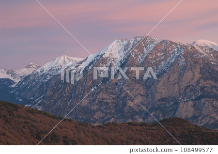 Mountains at sunset. Mountains at sunset. 108499577