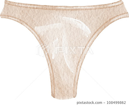 Watercolor lace lingerie. Hand draw underwear. Fashion illustration 108499862