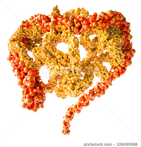 Food Allergy Due to Changes in Gut Flora - 3D Rendering 108499986