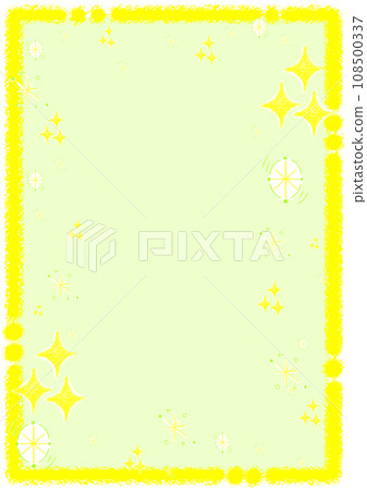 Glitter and crayon frame [A4, vertical] 108500337