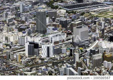 空中拍攝的千葉縣船橋站週邊地區 108500567