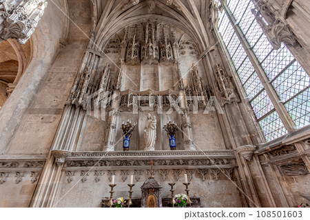 Cathedral of Our Lady, Noyon, France, lateral chapel Cathedral of Our Lady, Noyon, France, lateral chapel 108501603