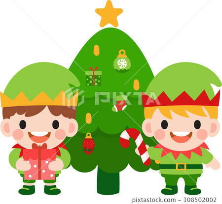 Elf clipart, Merry Christmas and happy new year 108502002
