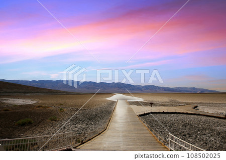 Badwater viewpoint, death valley, california, usa Badwater viewpoint, death valley, california, usa 108502025