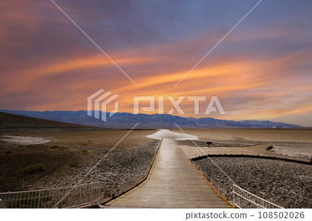 Badwater viewpoint, death valley, california, usa Badwater viewpoint, death valley, california, usa 108502026