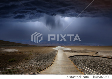Badwater viewpoint, death valley, california, usa Badwater viewpoint, death valley, california, usa 108502055