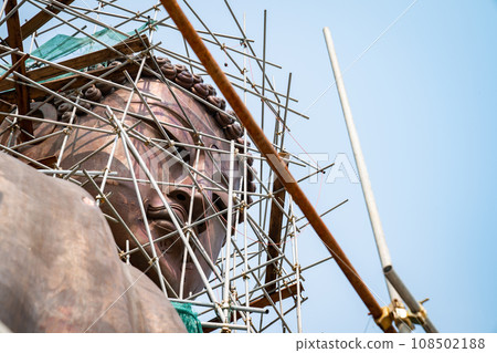 Daibutsu Buddha statue in Lampang Province, Thailand was under construction shoot at 28 March 2021. Daibutsu Buddha statue in Lampang Province, Thailand was under construction shoot at 28 March 2021. 108502188