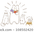 森林動物和水果 108502420