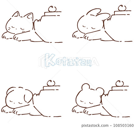 睡在被爐裡的動物 108503160