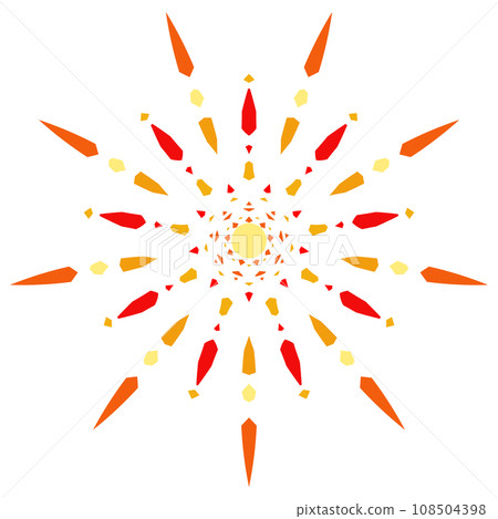 The sun symbol icon hot weather summer The sun symbol icon hot weather summer 108504398