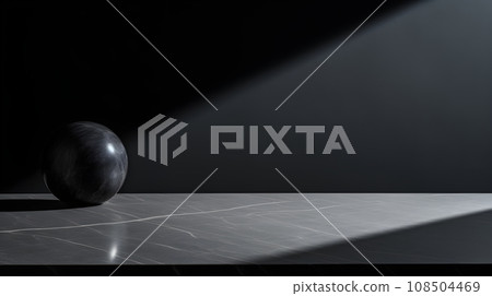 empty black marble tabletop 108504469