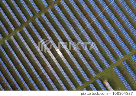 Solar panels aerial view Solar panels aerial view 108504587