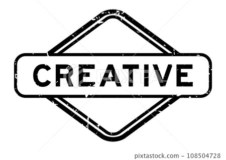 Grunge black creative word rubber seal stamp on white background Grunge black creative word rubber seal stamp on white background 108504728
