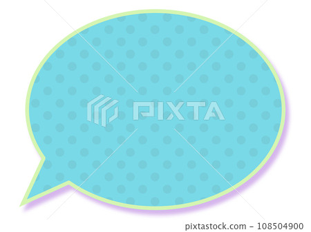 帶有藍色圓點的圓形氣球 108504900