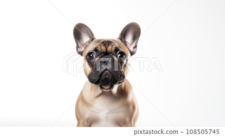 A clean, isolated dog portrait, perfect for design and commercial use. 108505745