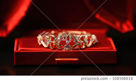 Elegant jewelry pieces, the ultimate Christmas gifts, radiating luxury and festive charm 108506018