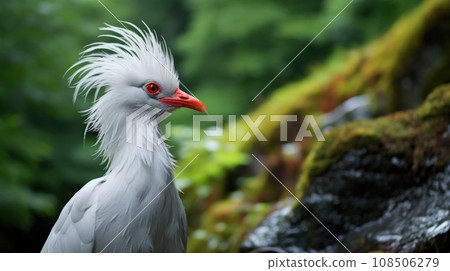 Graceful Kagu bird in its natural habitat 108506279