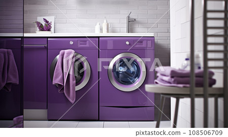 Spacious laundry area in a suburban home Spacious laundry area in a suburban home 108506709