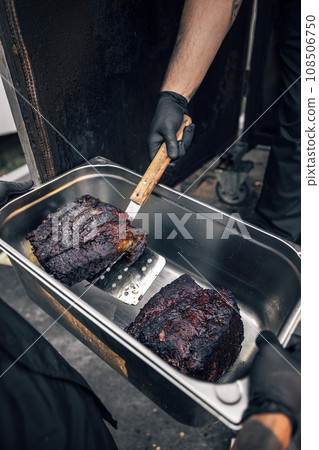 Juicy slow cooked meat. Juicy slow cooked meat. 108506750