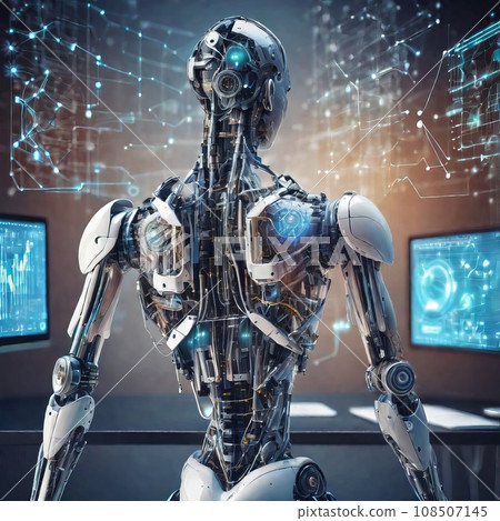 Humanoid robot with artificial intelligence 108507145