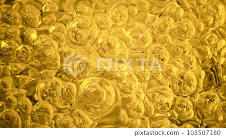 Golden Liquid Bubbles, Whiskey or Cognac Surface. Golden Liquid Bubbles, Whiskey or Cognac Surface. 108507180