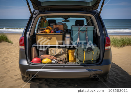 Traveling by car to the sea or ocean coastline Traveling by car to the sea or ocean coastline 108508011