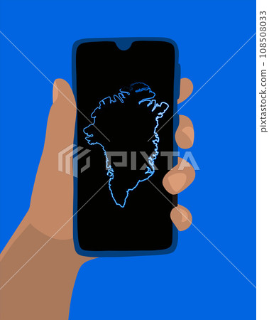 Map of Greenland. Guide to Greenland. Online map in the phone. Trip to Greenland. 108508033